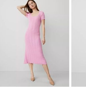 Ann Taylor Light Pink Knit Dress